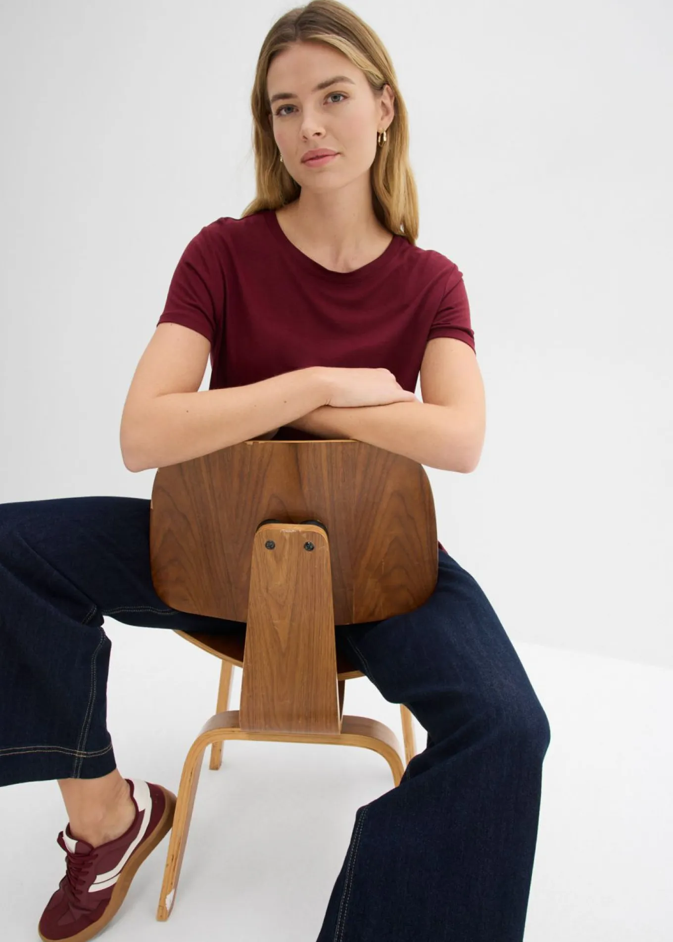 Camiseta larga de viscosa suave