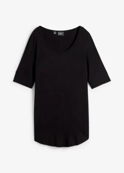 Camiseta larga de viscosa suave