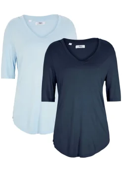 Camiseta larga de viscosa suave (2 unidades)