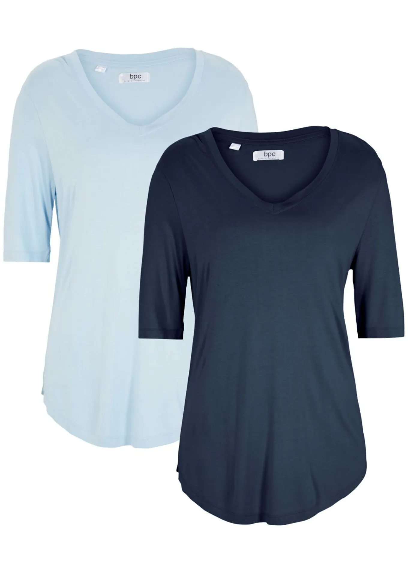 Camiseta larga de viscosa suave (2 unidades)