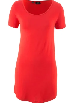 Camiseta larga de viscosa suave
