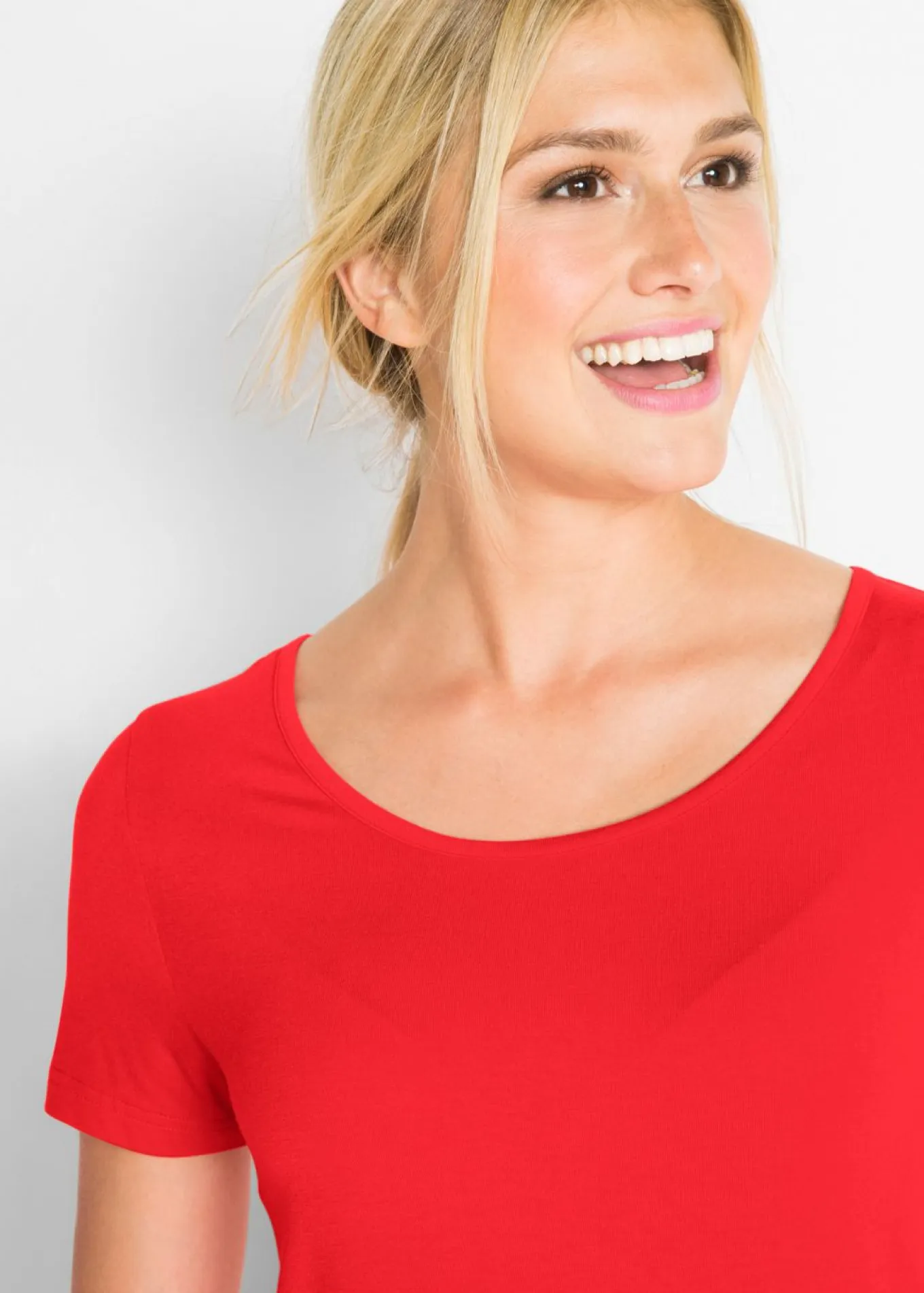 Camiseta larga de viscosa suave