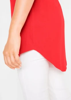 Camiseta larga de viscosa suave