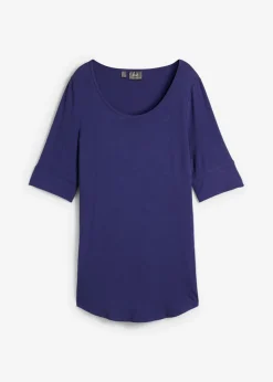 Camiseta larga de viscosa suave