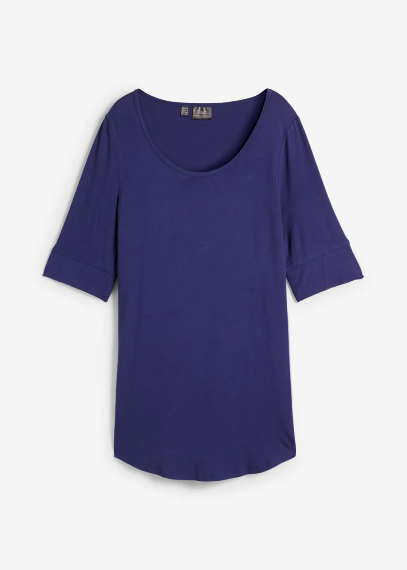 Camiseta larga de viscosa suave