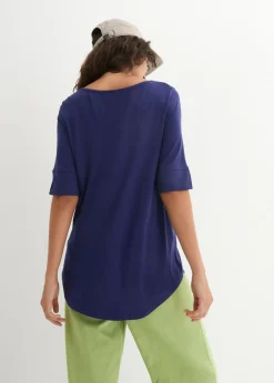 Camiseta larga de viscosa suave