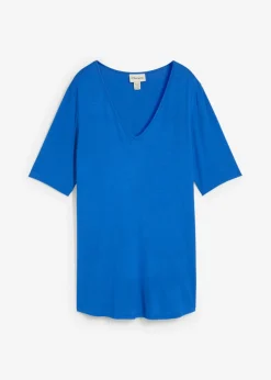 Camiseta larga de viscosa suave