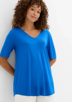 Camiseta larga de viscosa suave
