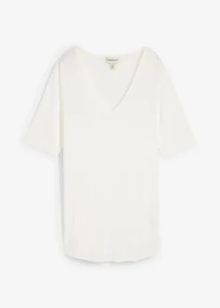Camiseta larga de viscosa suave
