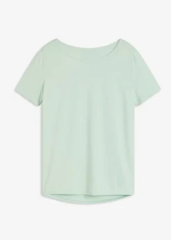 Camiseta larga deportiva con espalda abierta