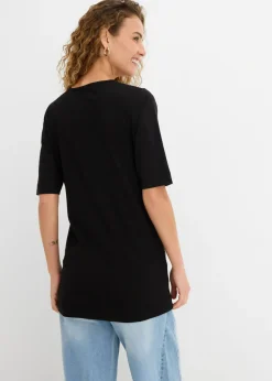 Camiseta larga favorecedora