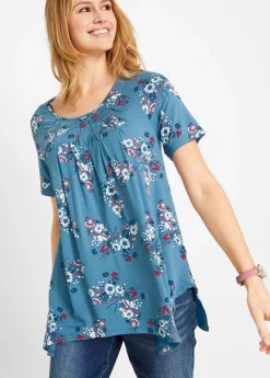 Camiseta larga irregular