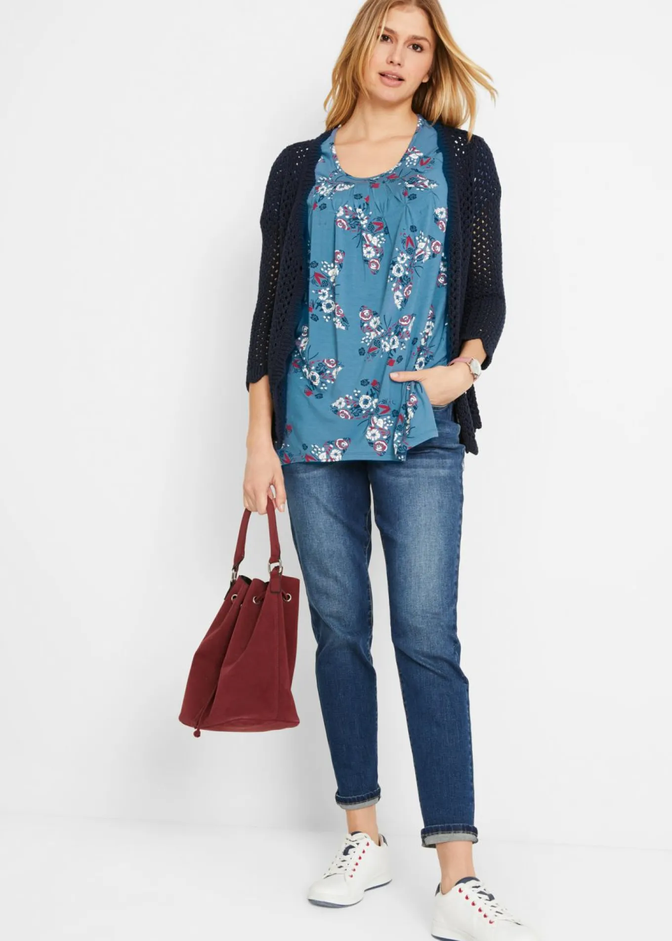 Camiseta larga irregular