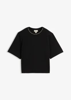 Camiseta oversize con aplicaciones