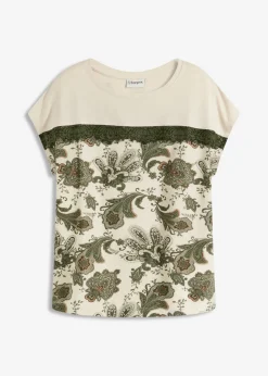 Camiseta oversize con cinta de encaje