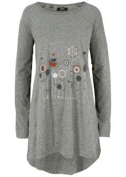 Camiseta oversize con cuello redondo