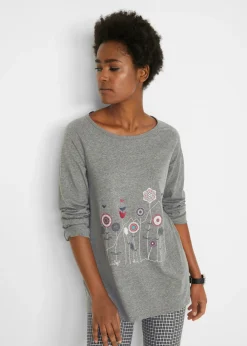 Camiseta oversize con cuello redondo