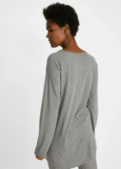 Camiseta oversize con cuello redondo