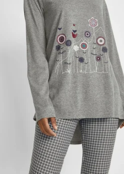 Camiseta oversize con cuello redondo