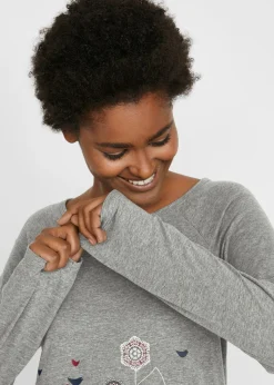 Camiseta oversize con cuello redondo
