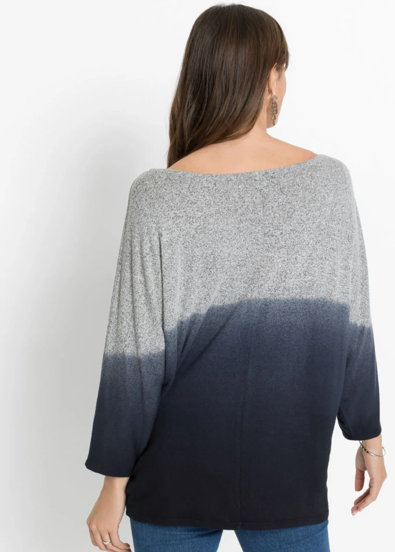 Camiseta oversize con transición de colores