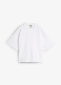 Camiseta oversize, corta, de algodón orgánico puro y pesado