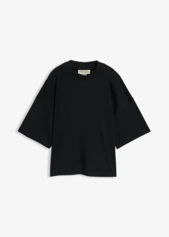 Camiseta oversize, corta, de algodón orgánico puro y pesado