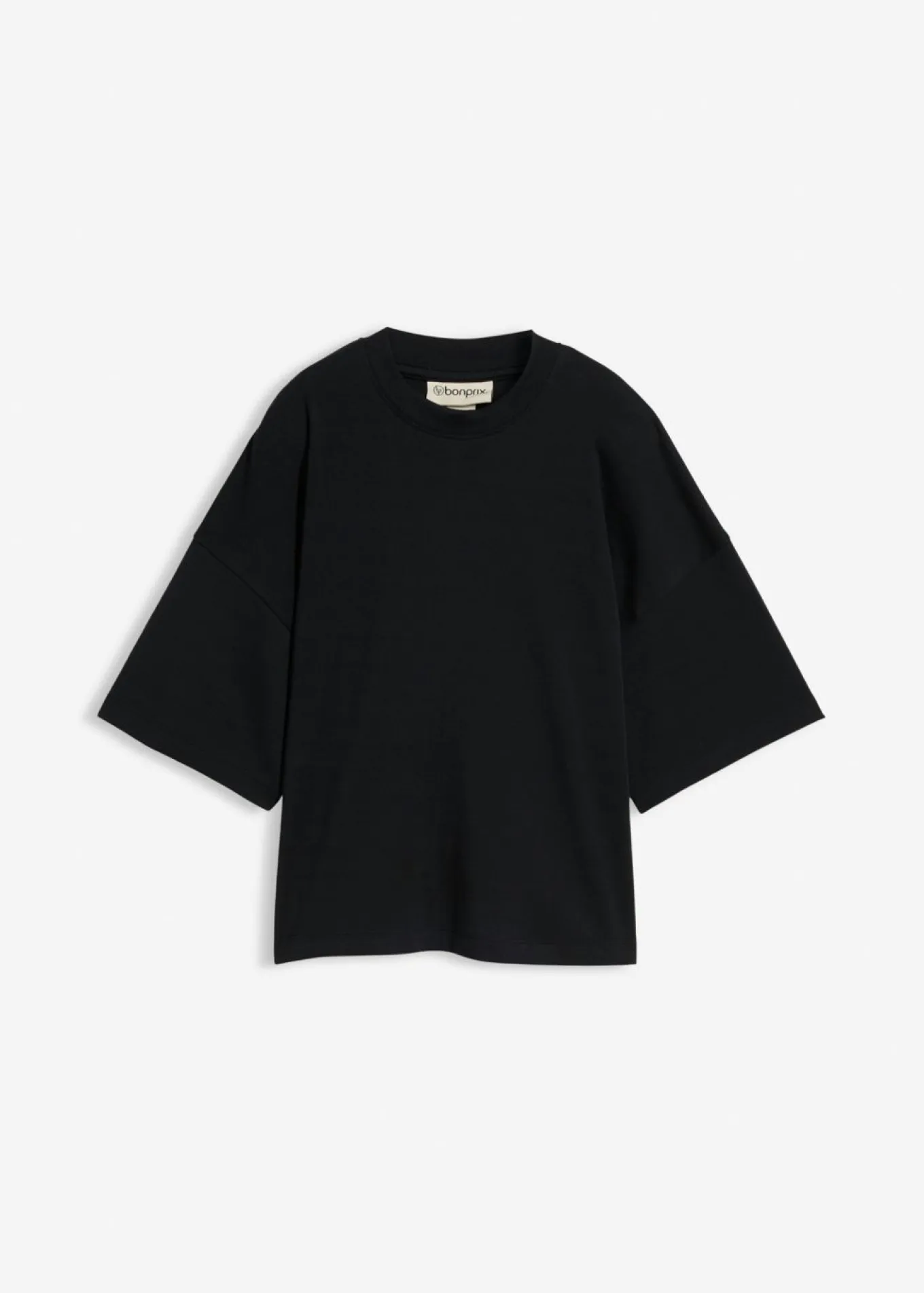Camiseta oversize, corta, de algodón orgánico puro y pesado