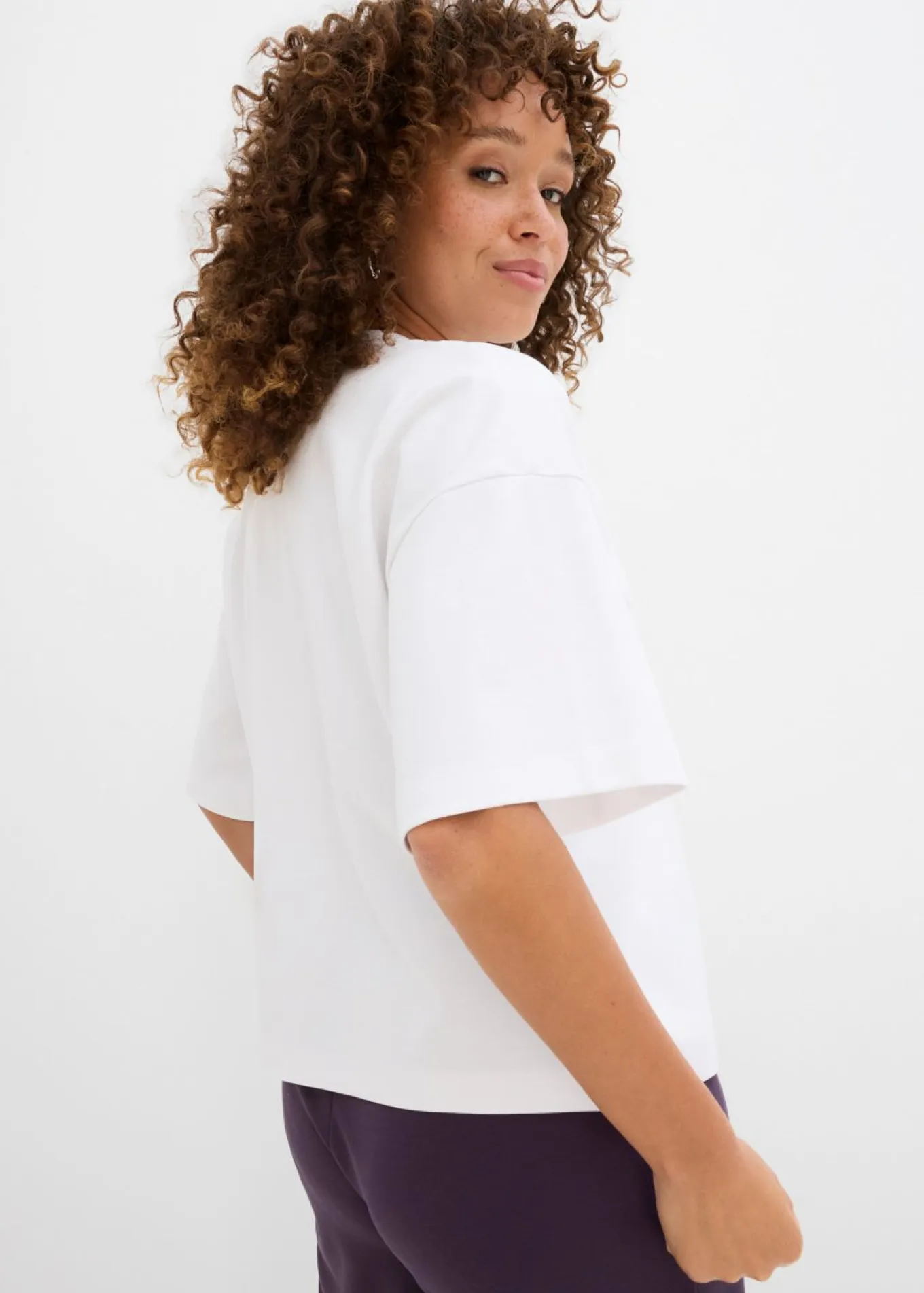 Camiseta oversize, corta, de algodón orgánico puro y pesado