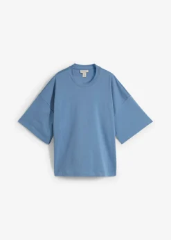 Camiseta oversize, corta, de algodón orgánico puro y pesado