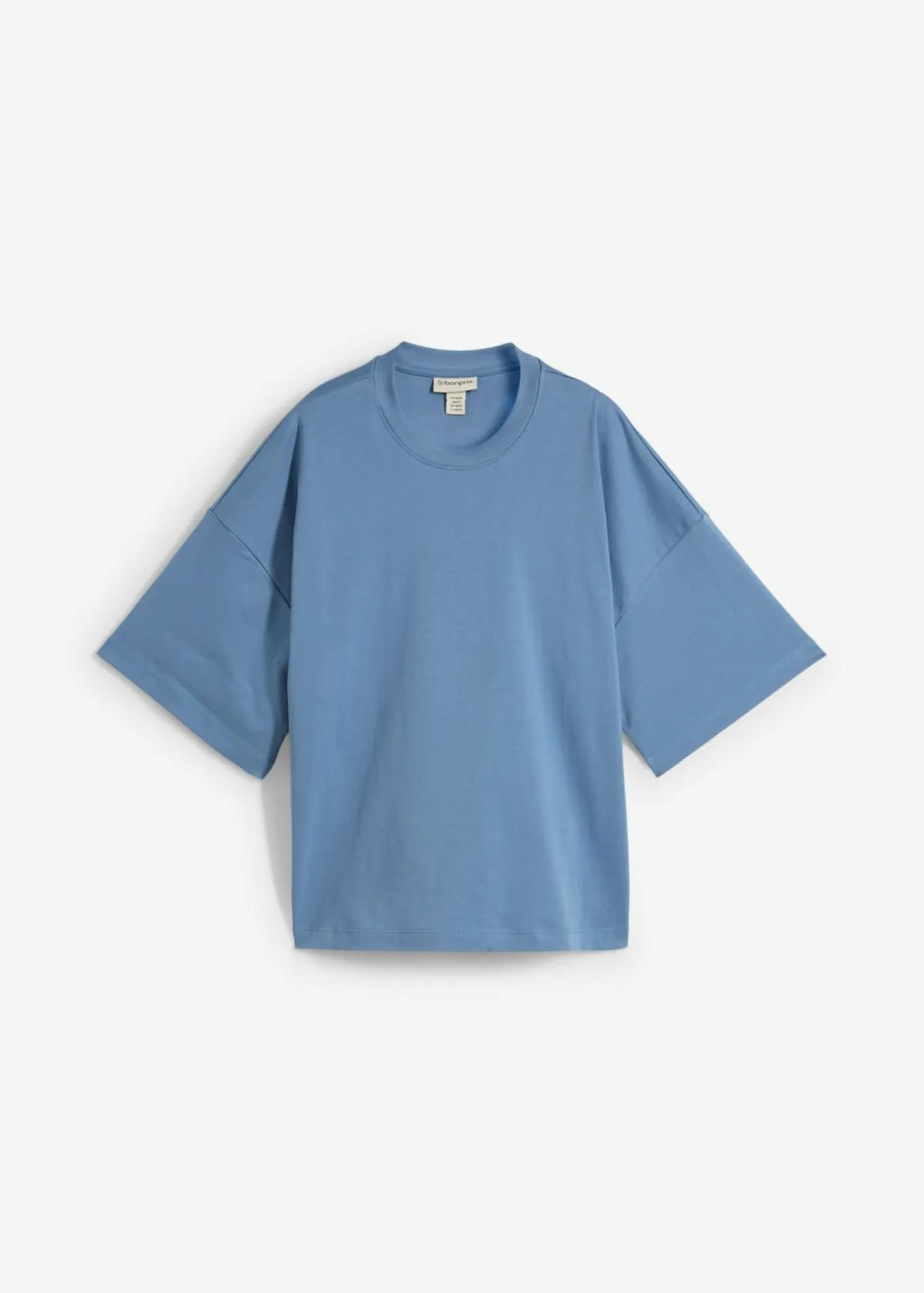 Camiseta oversize, corta, de algodón orgánico puro y pesado