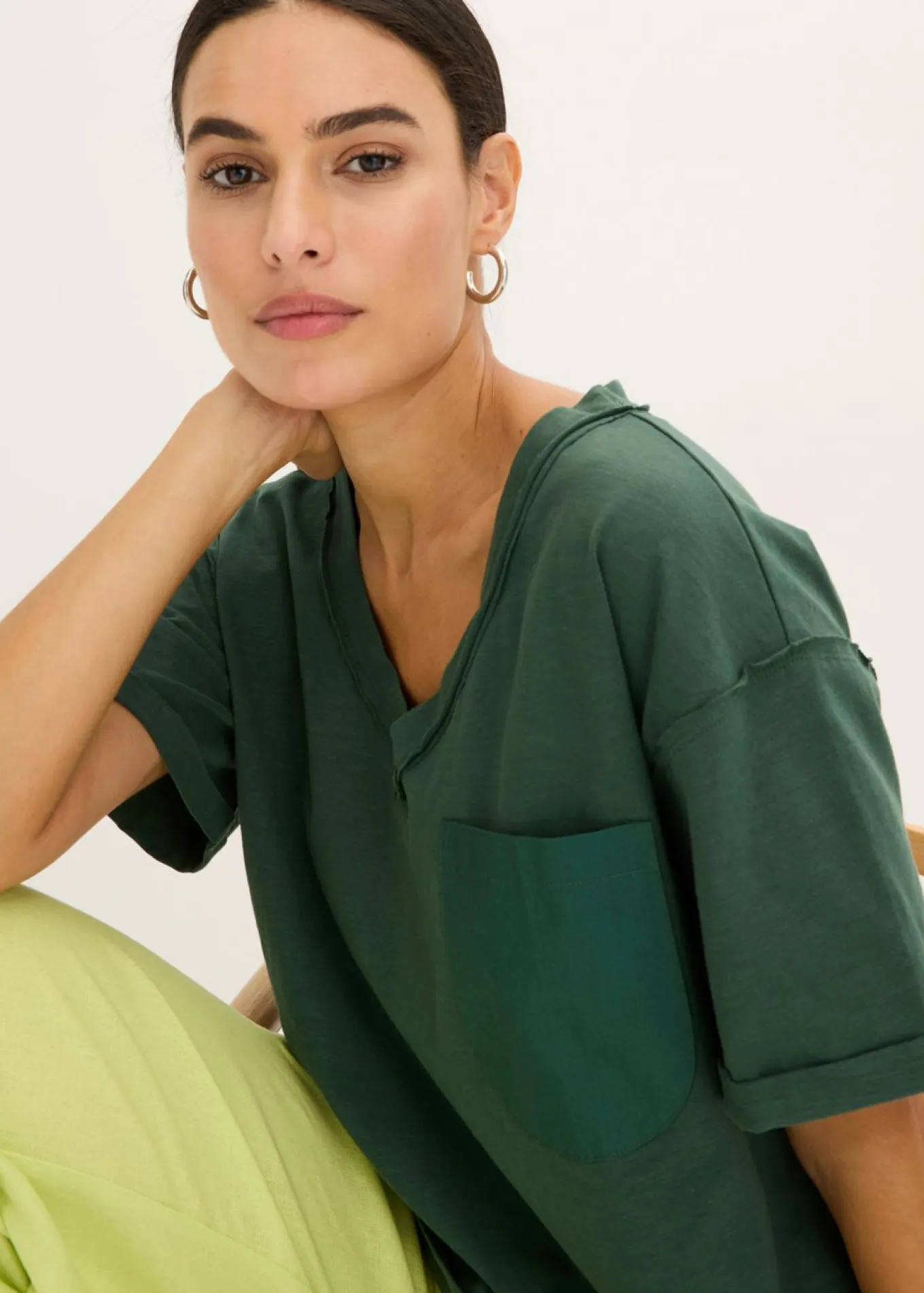 Camiseta oversize de algodón puro