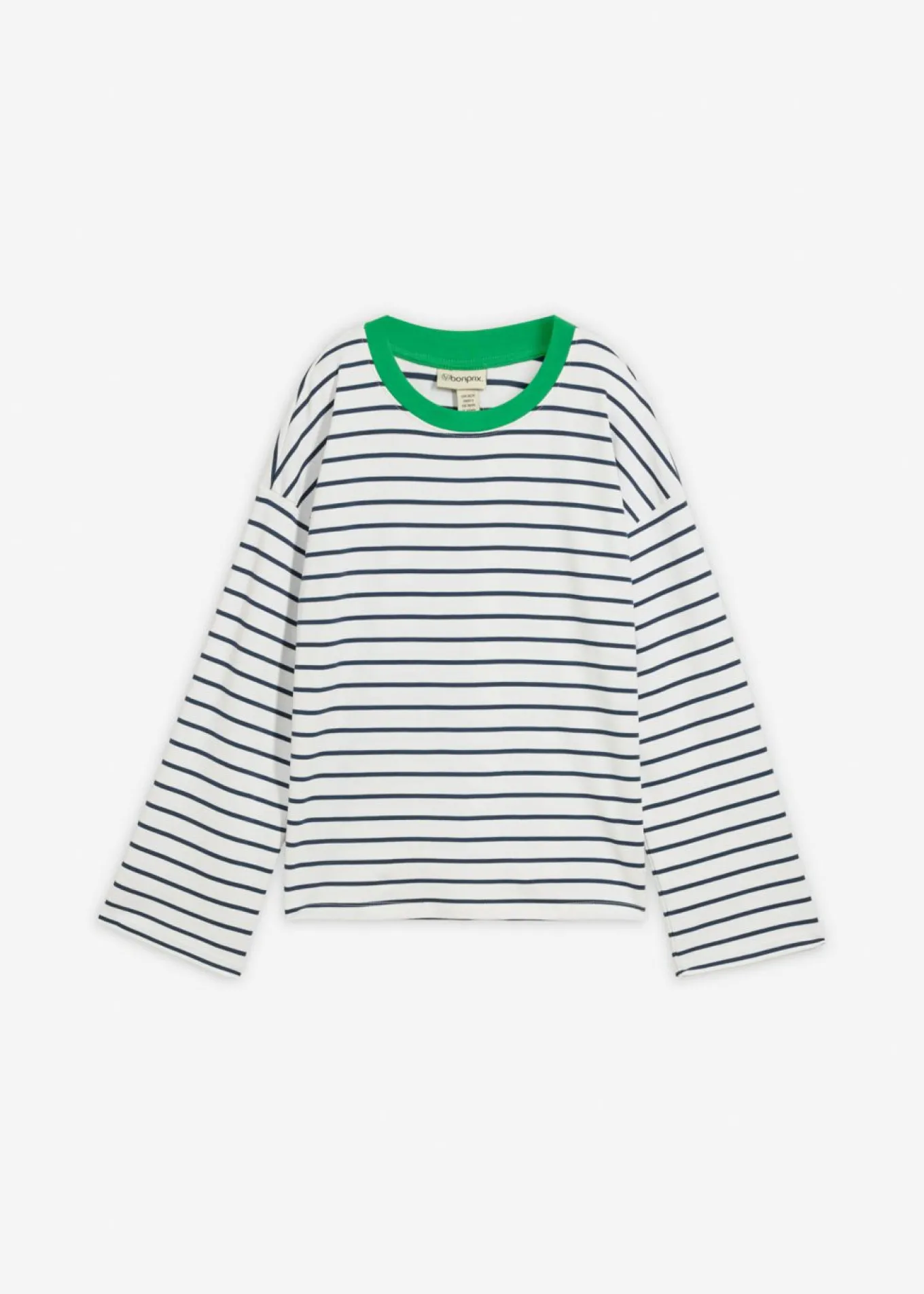 Camiseta oversize de manga larga de algodón orgánico puro