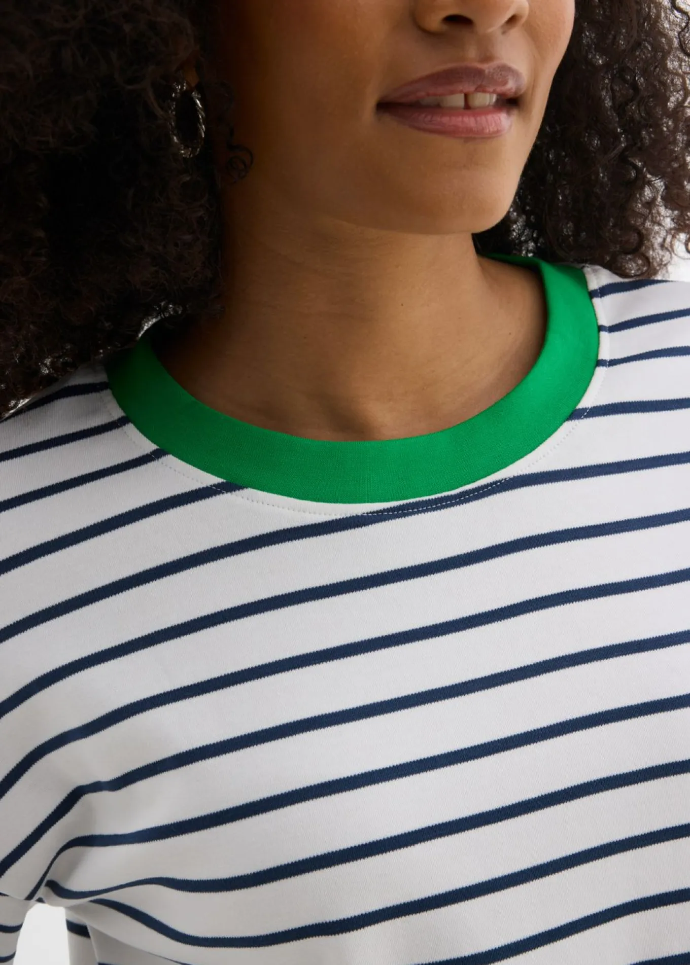Camiseta oversize de manga larga de algodón orgánico puro