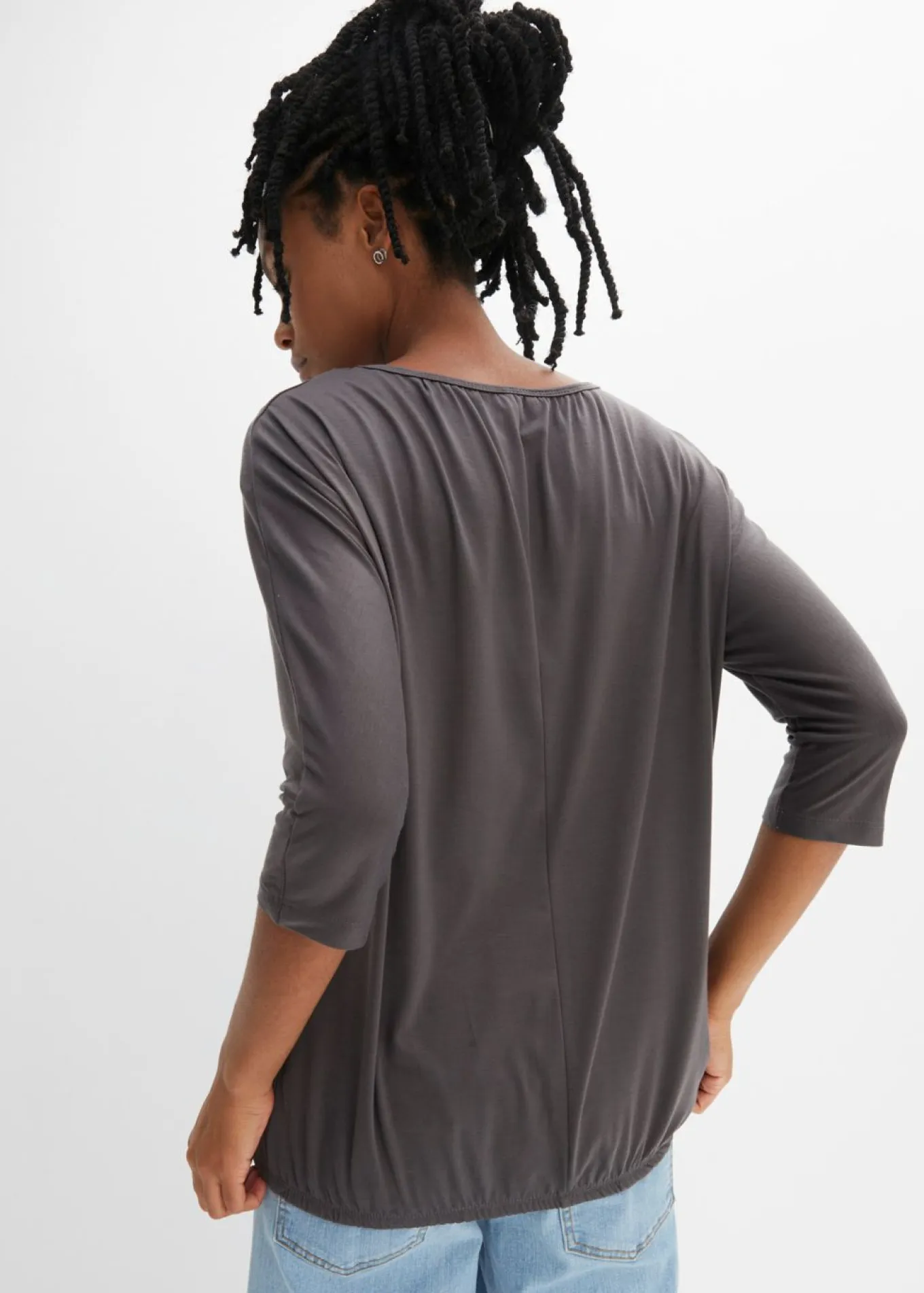 Camiseta oversize de mezcla de viscosa