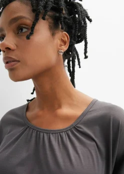 Camiseta oversize de mezcla de viscosa