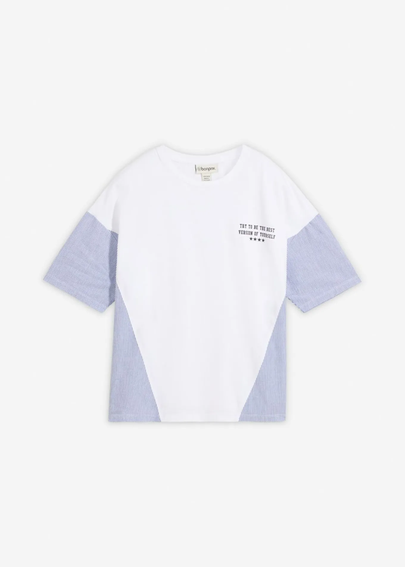Camiseta oversize de mezcla de algodón