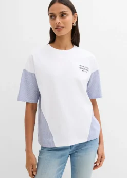 Camiseta oversize de mezcla de algodón