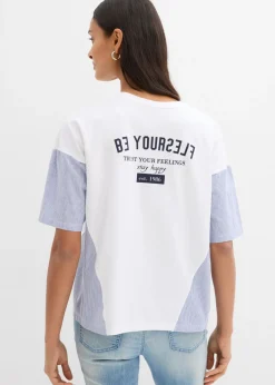 Camiseta oversize de mezcla de algodón