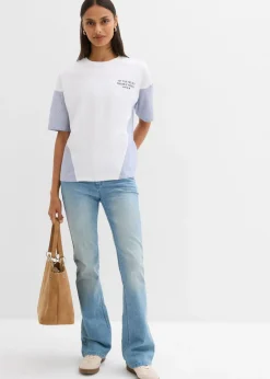 Camiseta oversize de mezcla de algodón