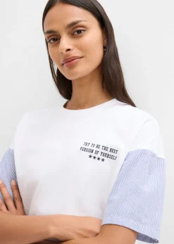 Camiseta oversize de mezcla de algodón