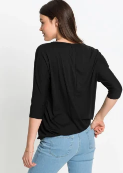 Camiseta oversize de mezcla de viscosa