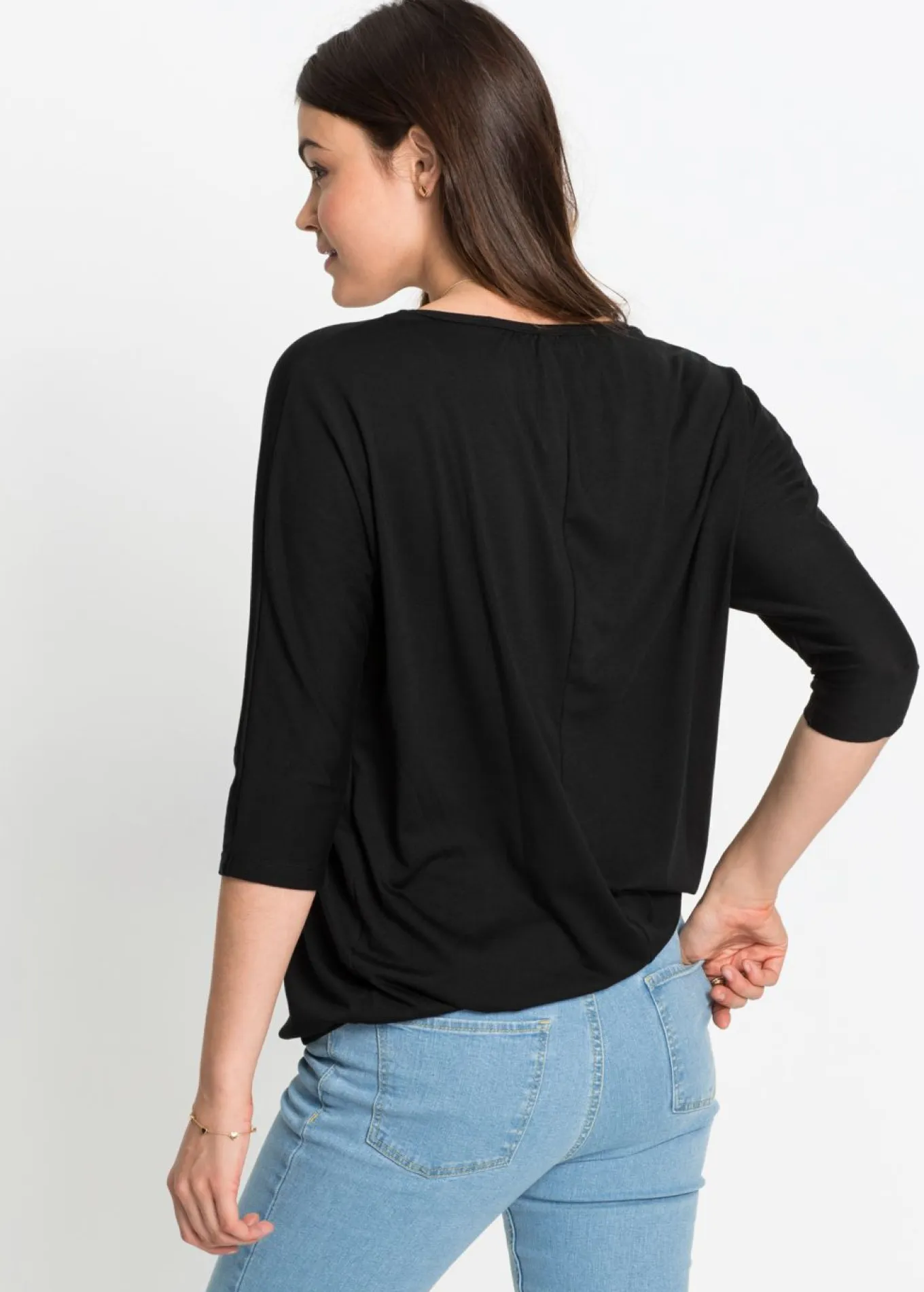 Camiseta oversize de mezcla de viscosa