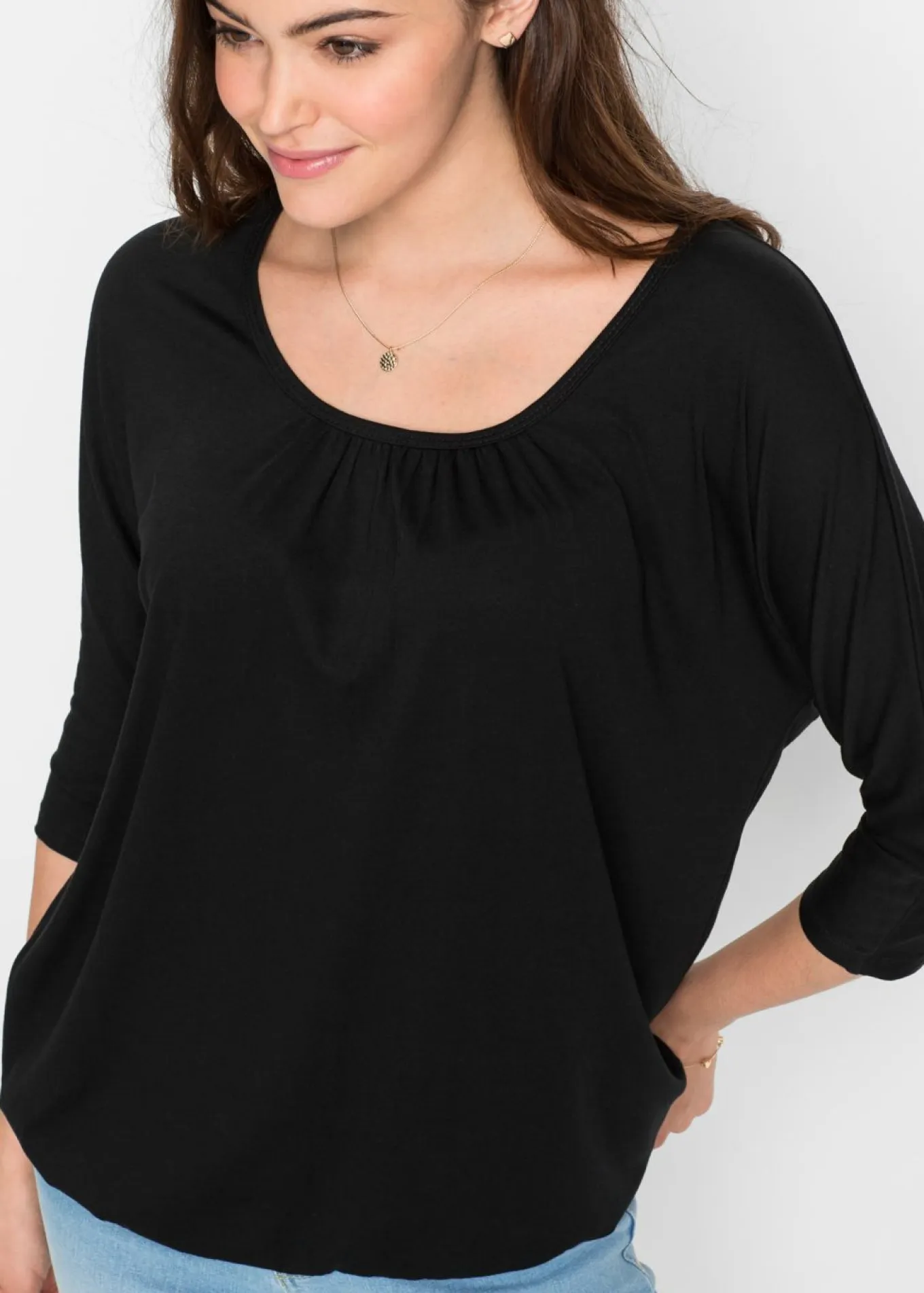 Camiseta oversize de mezcla de viscosa