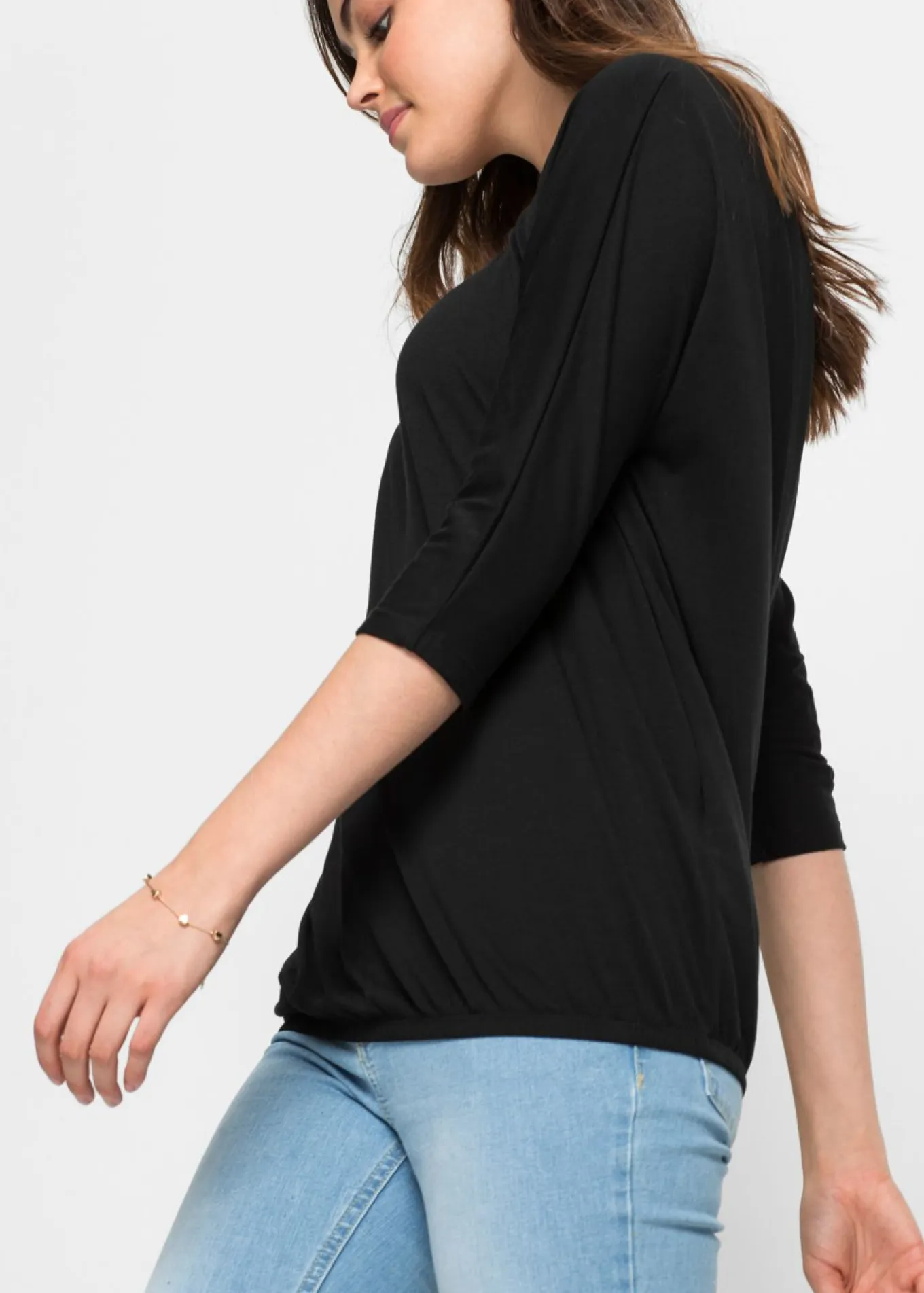 Camiseta oversize de mezcla de viscosa