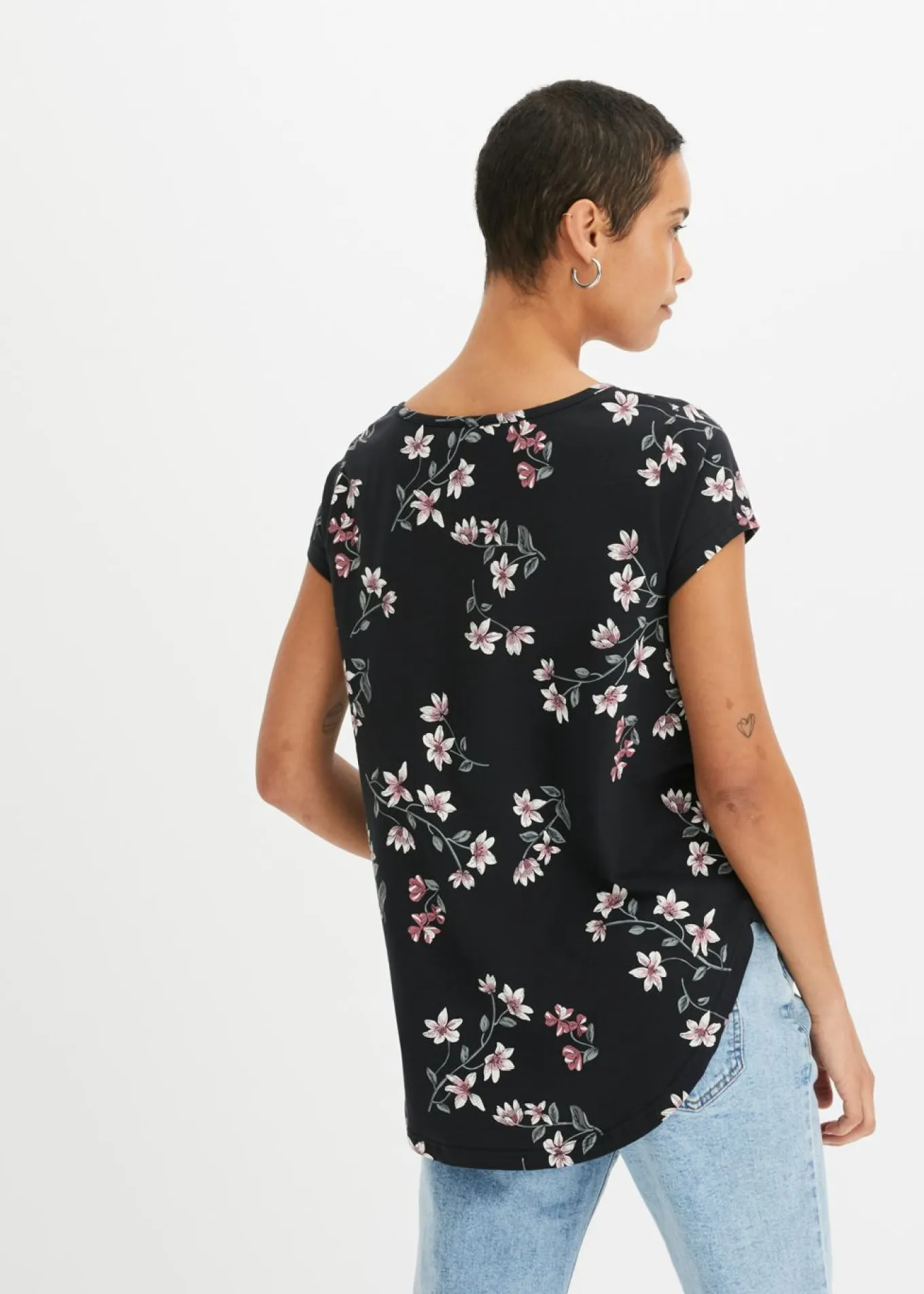 Camiseta oversize de mezcla de algodón