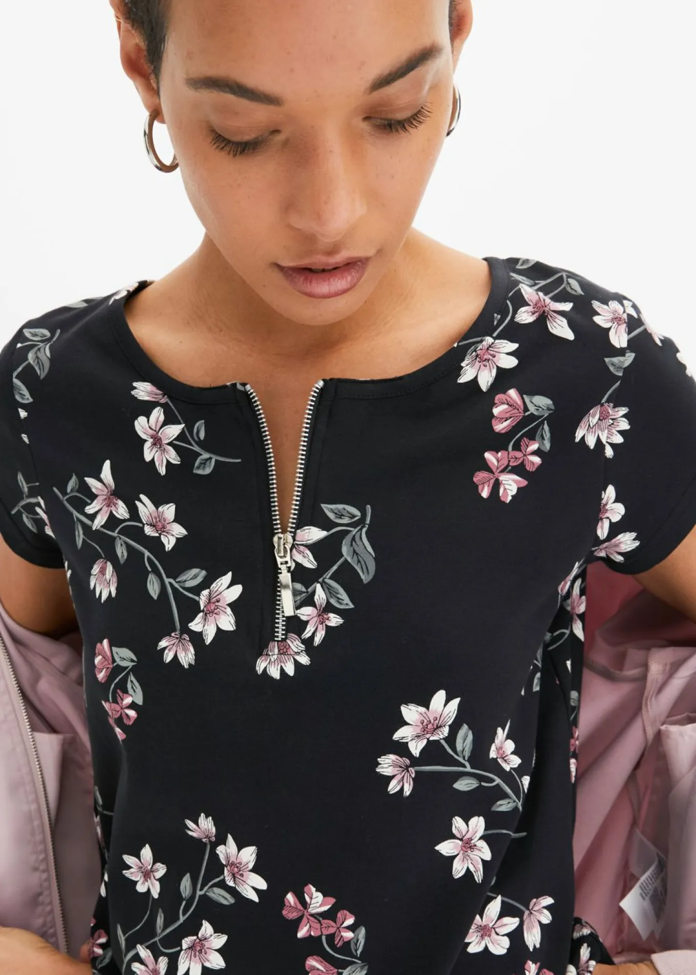 Camiseta oversize de mezcla de algodón