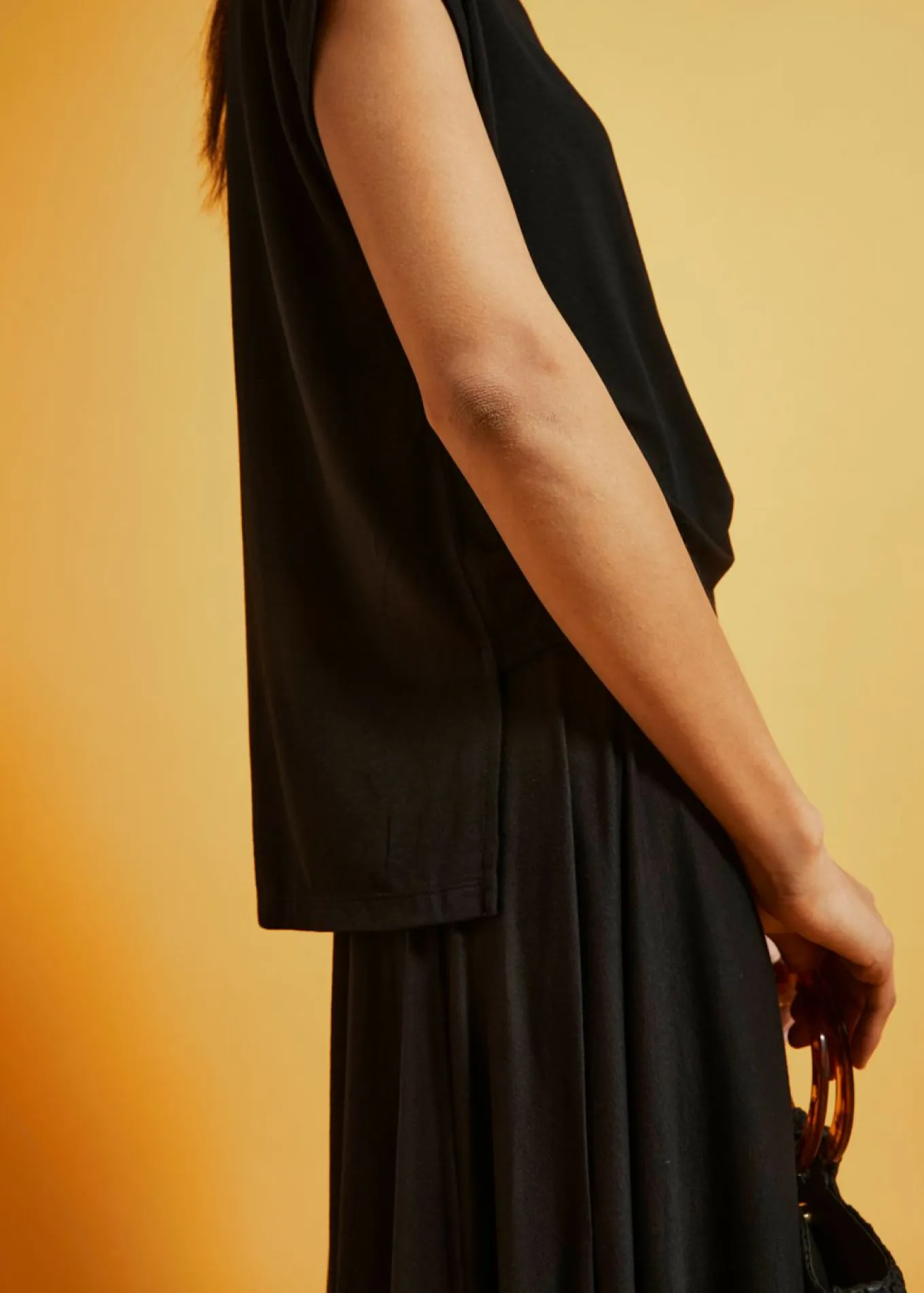 Camiseta oversize de viscosa fluida