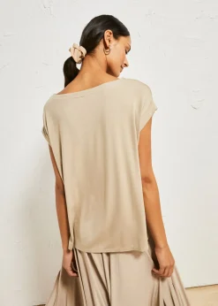 Camiseta oversize de viscosa fluida