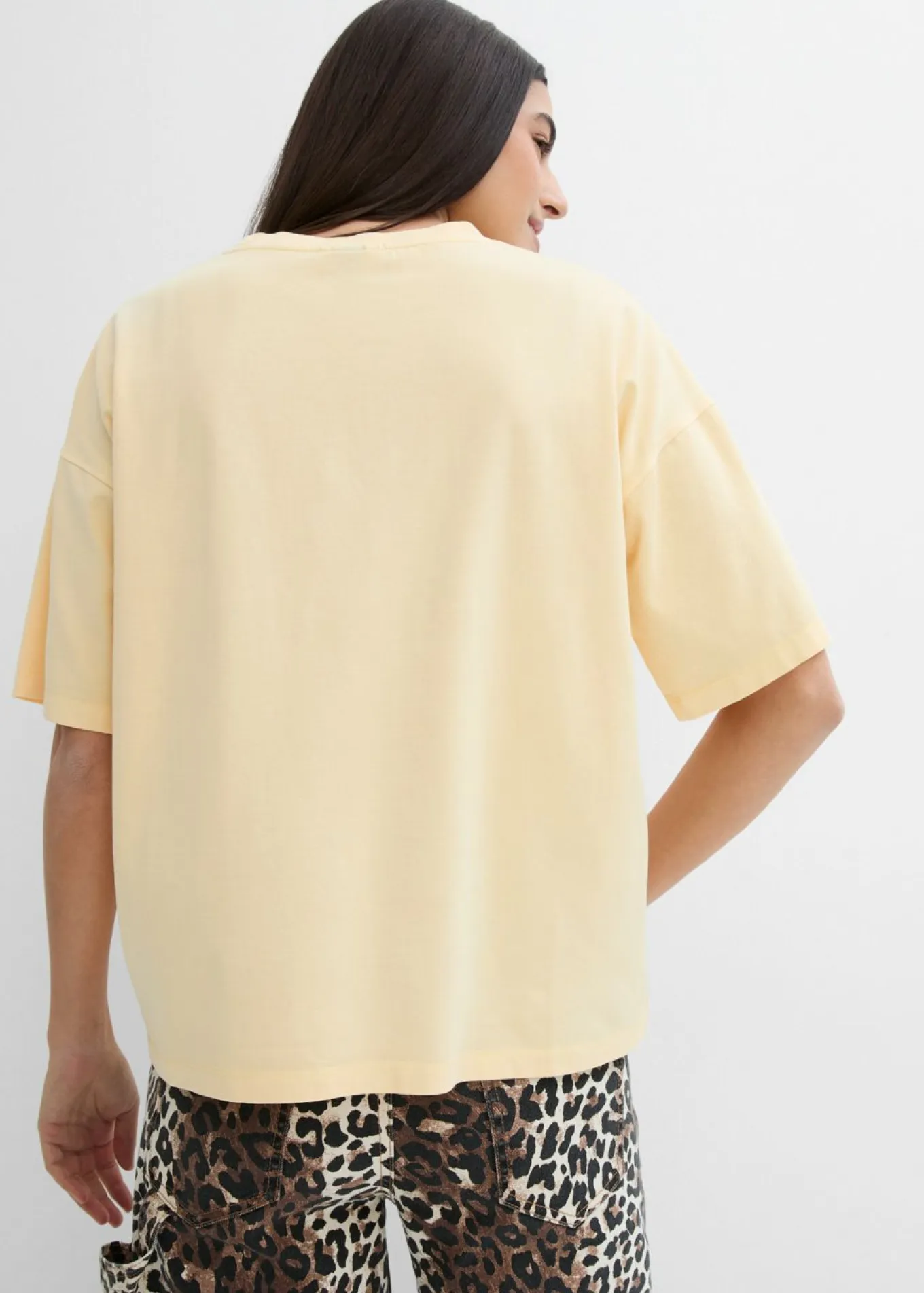 Camiseta oversize en suave mezcla de algodón
